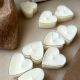 Handmade Unscented Heart Clear Soy Wax Tealights 25 Pieces